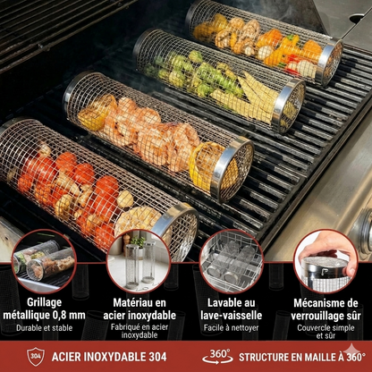 Panier de Cuisson pour Barbecue – Des grillades parfaites à chaque fois ✅